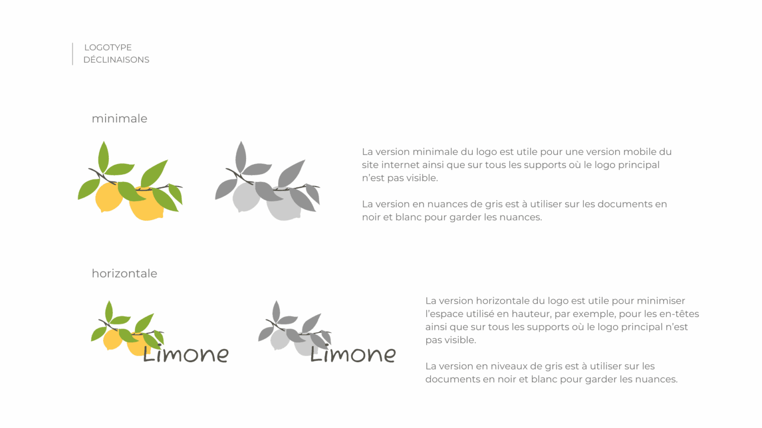 Charte graphique Limone page 5