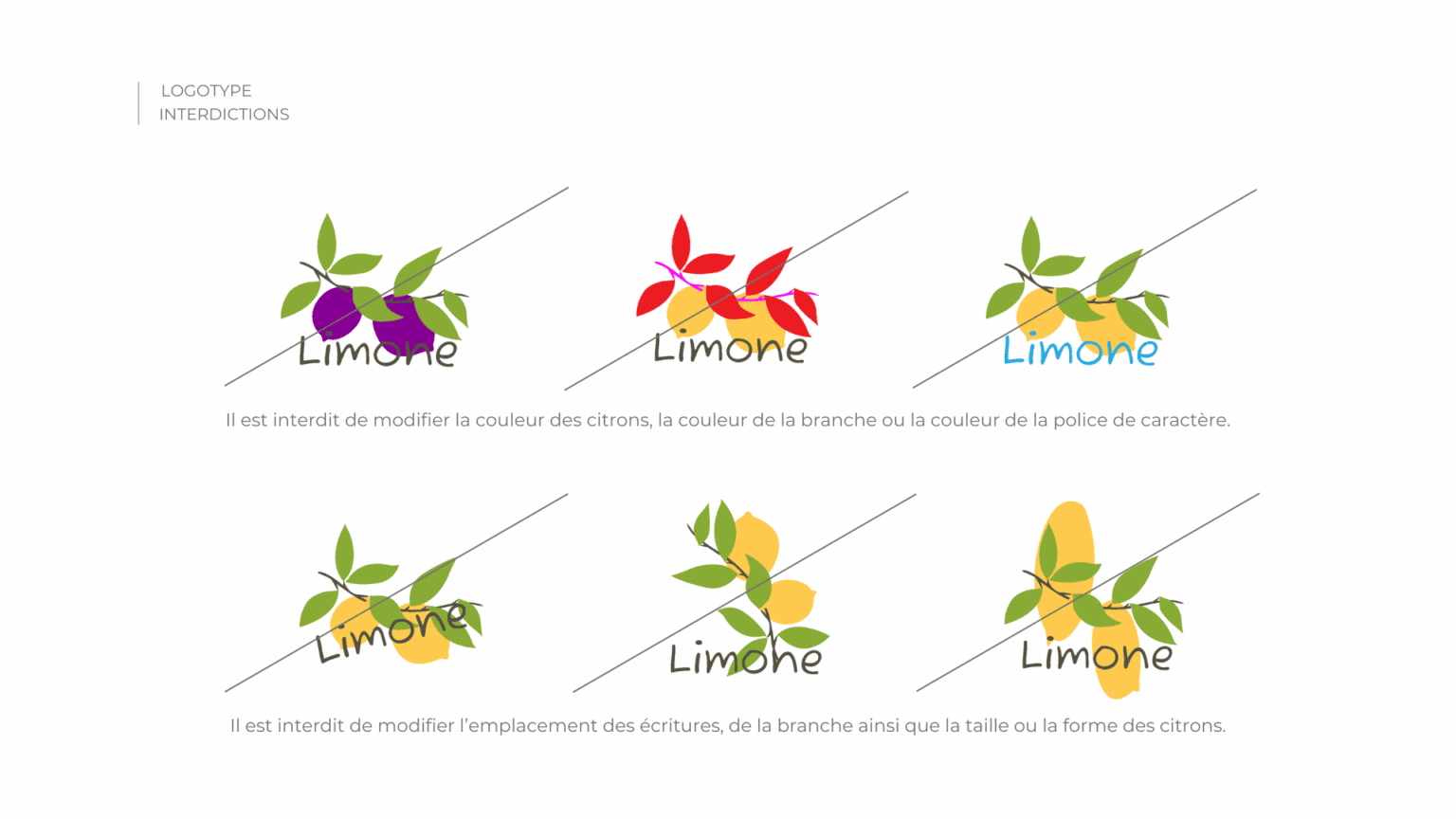 Charte graphique Limone page 7